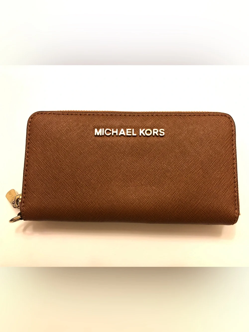 Michael Kors Brown Saffiano Leather Wallet
